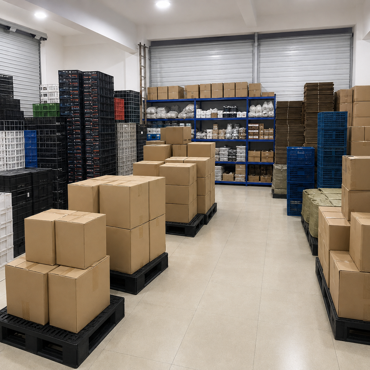 Organised warehouse environment