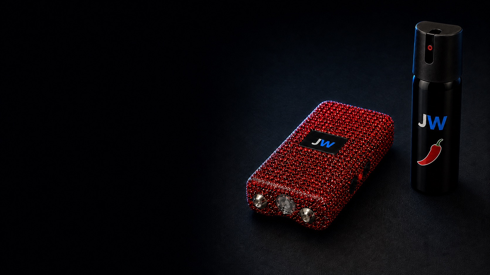JW-800 stun gun and JW pepper spray